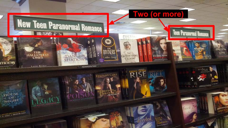 teen paranormal bookcases