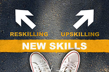 Reskilling versus Upskilling