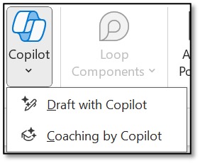 Copilot draft in email