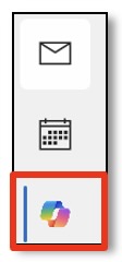 Copilot home ribbon icon in Outlook