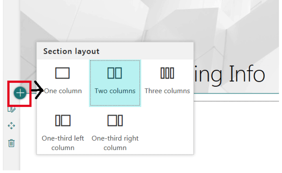 Selection Layout