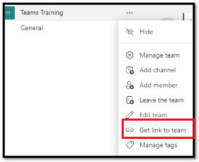 Use Tags to create a subgroup within a team.
