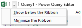 Power Query Editor