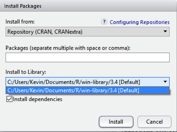 How To Change The Default Library In Rstudio To A Different Default Library Or Custom Library