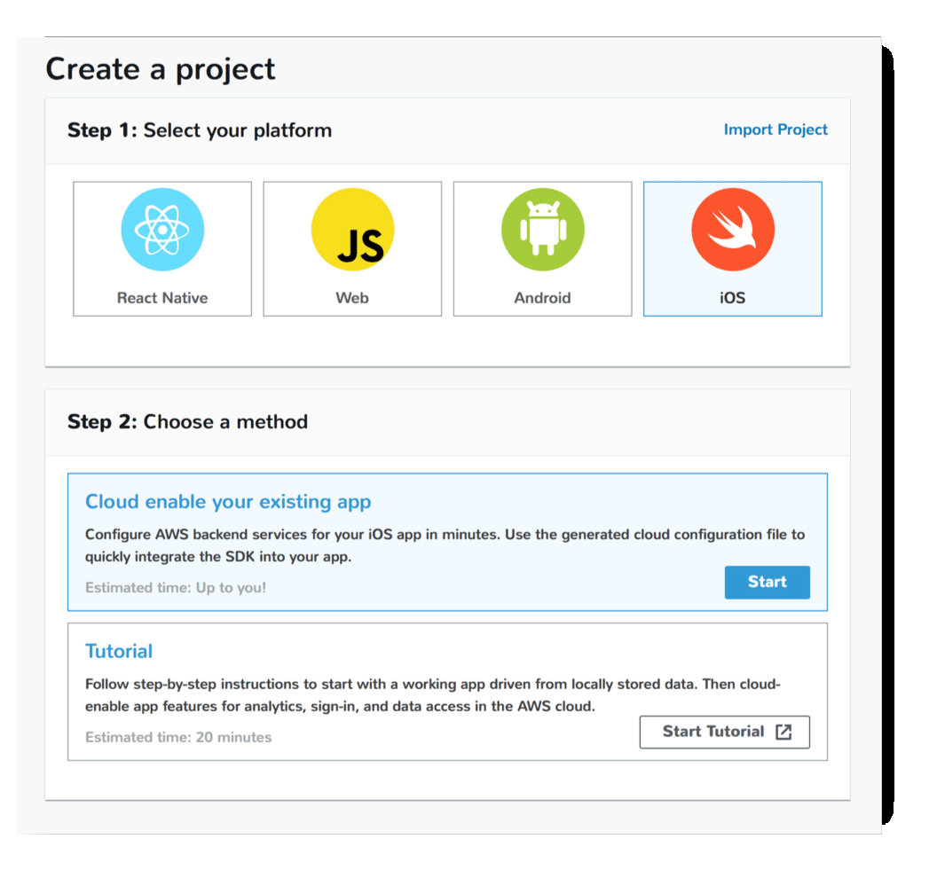 Create a project