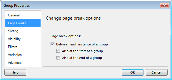 Figure 38: Group Properties