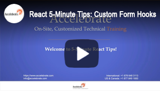 React 5-Minute Tips: React Custom Form Hooks